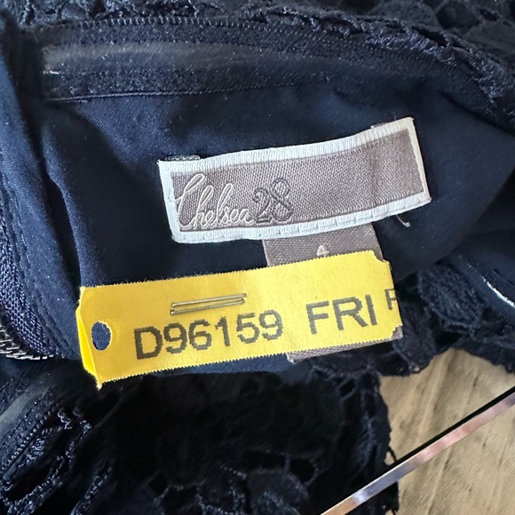 Chelsea28 Navy Eyelet Strapless Dresss. Size 4. - Picture 5 of 5